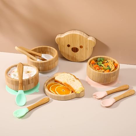 Bamboo Baby Bowls With Lid